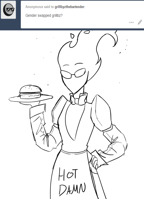 grillbyzthebartender: [ My god such a late reply iAM SO SORRY ANON D: ]