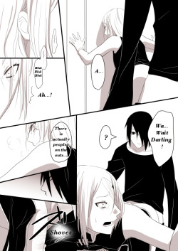 anonymoussasusakufan:  Title: 秘事 (Himegoto)by ゆう(※鶏改め) (Yuu (※Niwatori Aratame))SasuSaku Doujinshi PART1- HereSasuSaku Doujinshi PART 2-   Here  SasuSaku Doujinshi PART3-   Translated by me Even when it’s over Sasuke want more sexCredit: