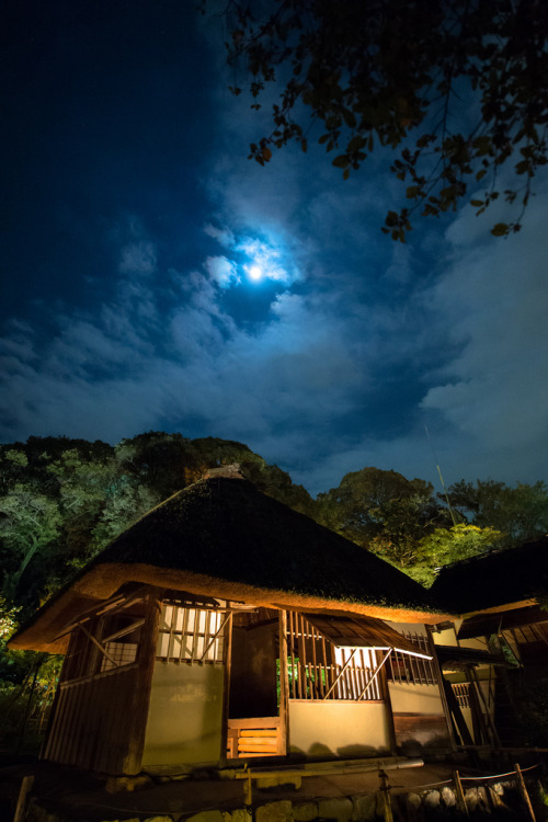 Kasa-tei tea house at Kodai-ji temple, Kyoto, Japan: Important Cultural Property of Japan.  Photogra