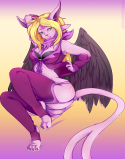 cluestripes:  Commission of Olypmia the Espeon