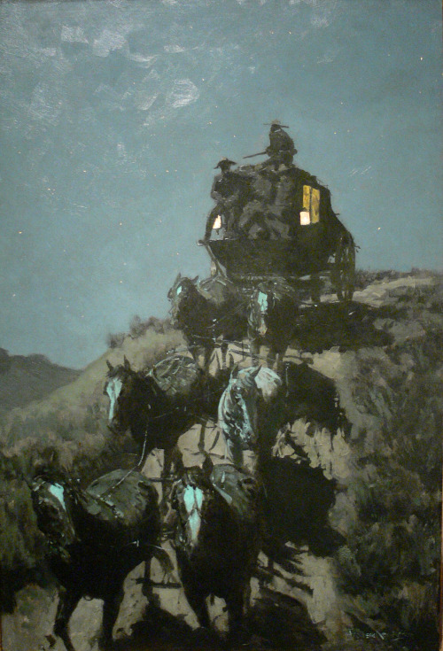 The Old Stage-Coach of the Plains, Frederic Remington, 1901