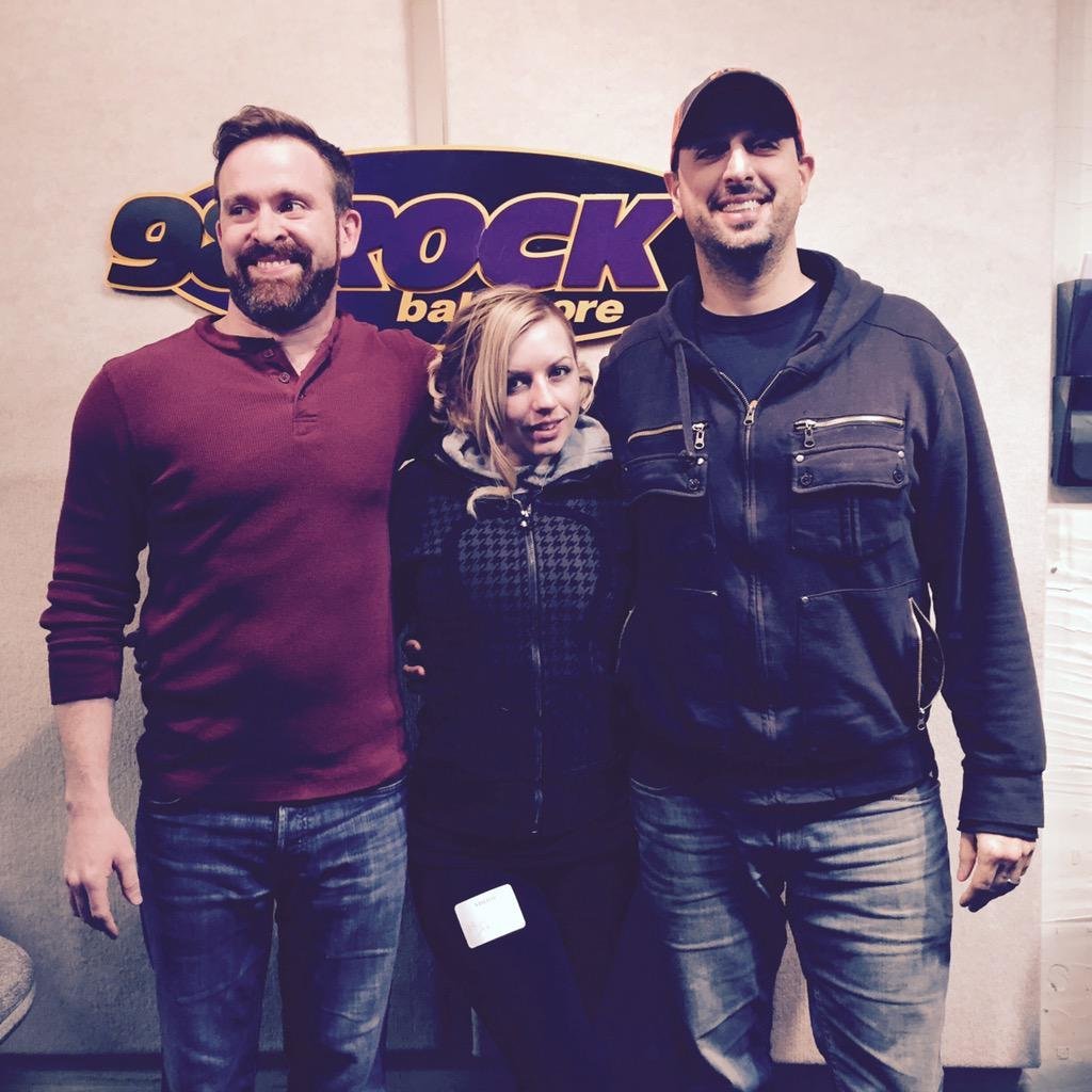   Just did the morning show with these goofs for 98 Rock #Baltimore  Thanks for having