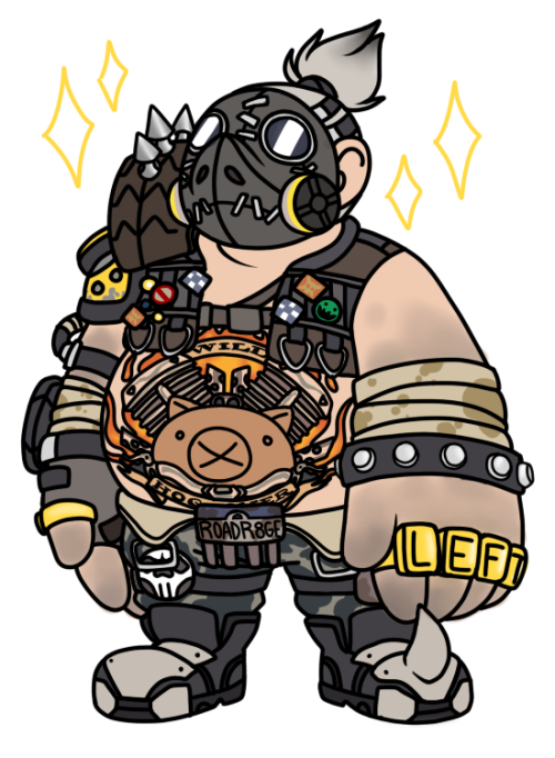 hellboyofficial: drew a small Roadhog bcos fat is beautiful and Roadhog makes me feel better abt my