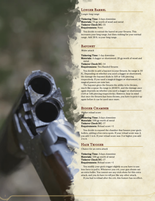 homebrewfromthevoid: GUN UPGRADESBack at it again with the gunslinger homebrew. Sometimes the standa