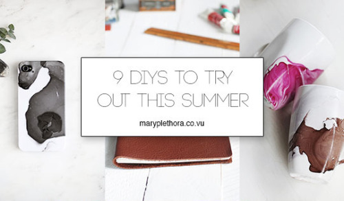 I definitely like to get crafty in the summer, because that’s when I have the most time. I thought s