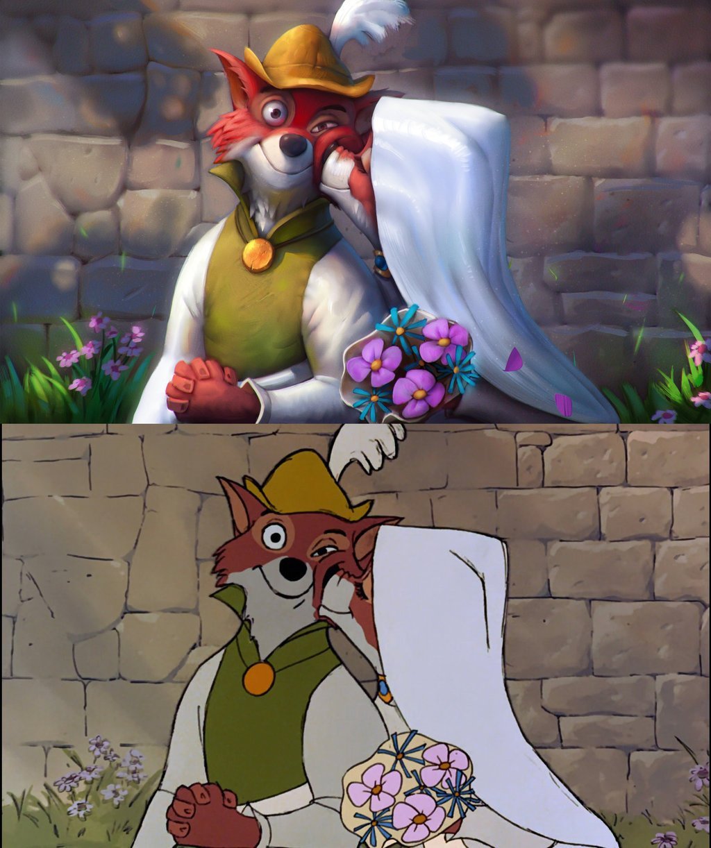 dorkly:  Artist Is Turning Old Disney Cartoons Into Majestic Paintings Old Disney