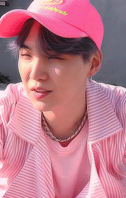 Yoongi + Pink 