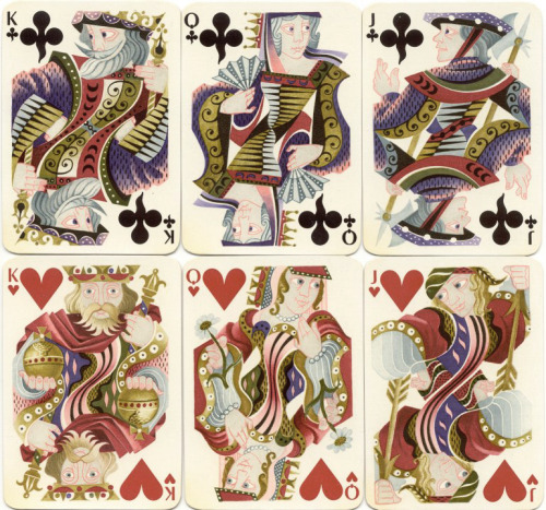Adolphe Mouron Cassandre, card deck for Hermès, 1948. Paris. Source 1+2