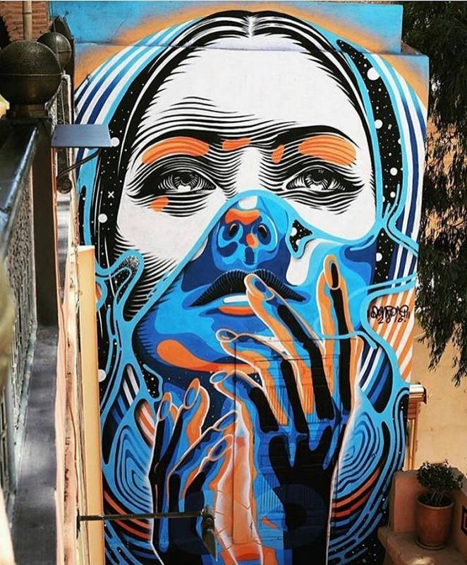 crossconnectmag:  Street art by Dourone   &quot;Art for the People” Since
