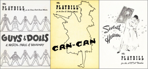 kissofchita:Chita Rivera’s career on Broadway in playbills Guys and Dolls (1950) - Dancer Can-can (1