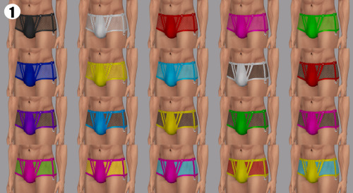 These colorful undies I created specially for @thegaybachelorsims and Bachelor challenge!:D Will be 