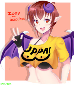 ace-bros:  Bust Shot: Zoey the Succubus