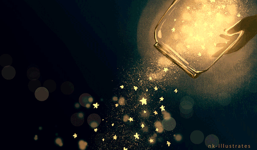 nk-illustrates:Jar of Star Light.