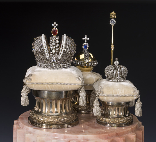 themauveroom:  The Russian crown jewels: The Crown of the Emperor, the Orb and Scepter