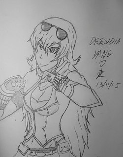 deesidia:  Haven’t posted my terrible art in awhile, so enjoy a drawing of Yang! Just had to draw one of my favourite RWBY characters!Need to get back into the feel of drawing shit. 