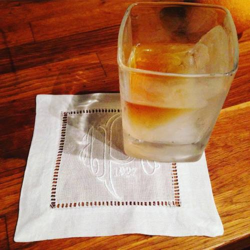 New whiskey glasses and cocktail napkins make everything better.