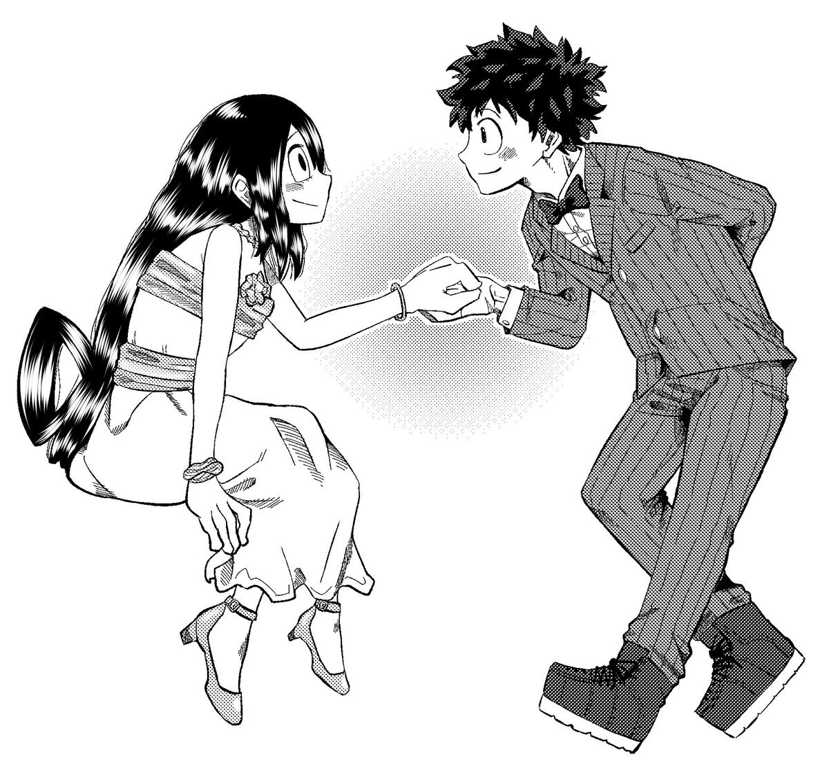 Boku No Hero Academia Izuku And Tsuyu