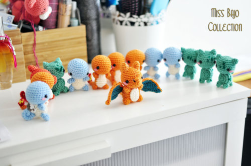 pixalry:  Pokemon Amigurumi - Created by Miss Bajo All of the items seen above are handmade and available to order from her Etsy Shop. 