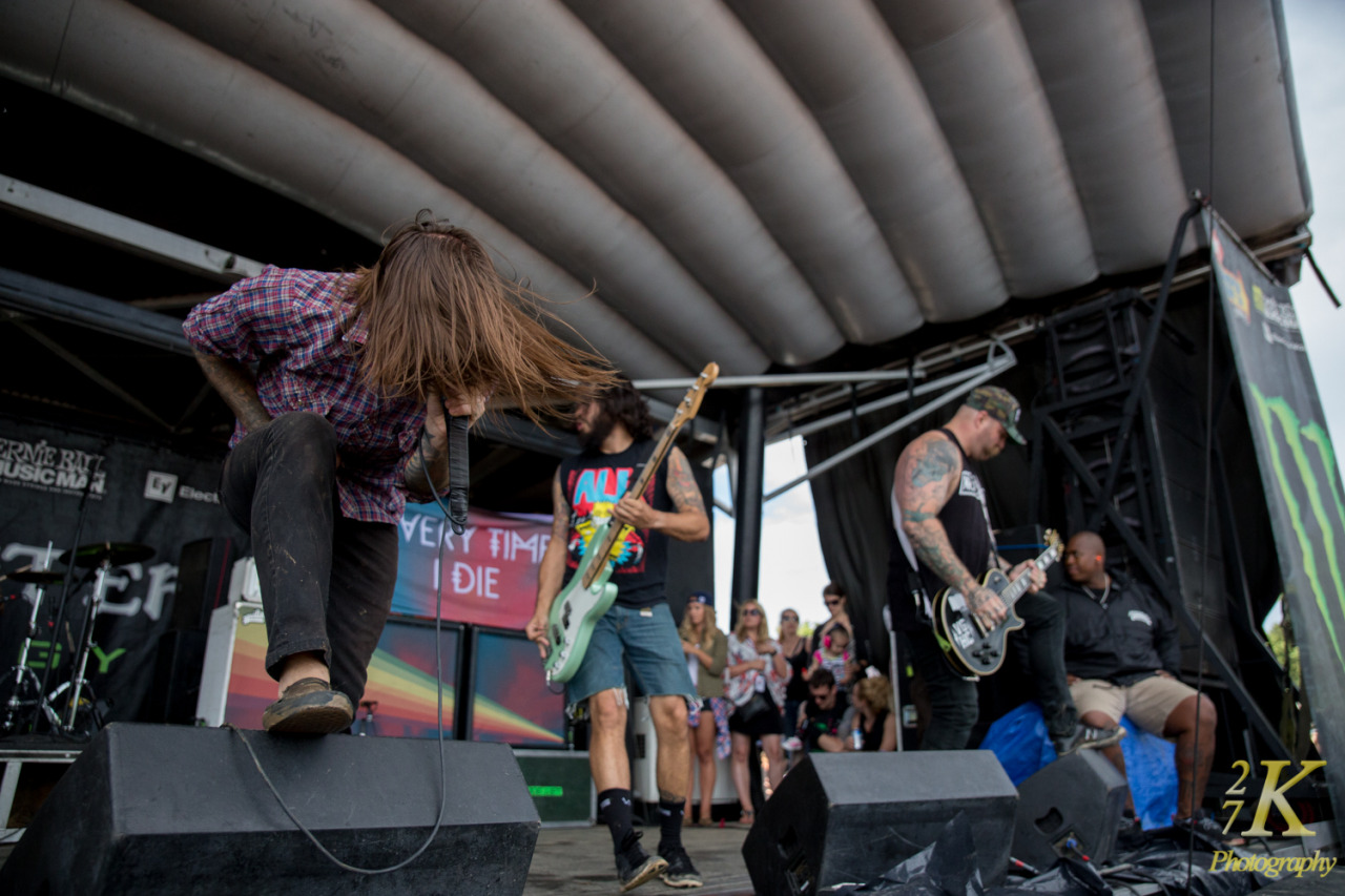 Every Time I Die playing Warped Tour at Darien Lake Performing Arts