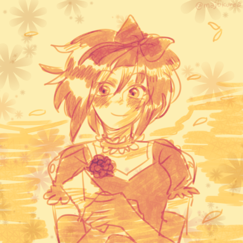 A little Claire doodle with some orange aesthetic.
