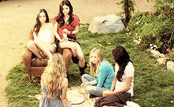 aprilkepners-archive:  Top 15 Pretty Little Liars Friendships (as voted by my followers)10. Alison Dilaurentis, Aria Montgomery, Emily Fields, Hanna Marin and Spencer Hastings“Friends share secrets. That’s what keeps us close.” 