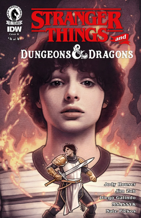 The fourth variant cover of Dark Horse Comics’ miniseries Stranger Things and Dungeons &am