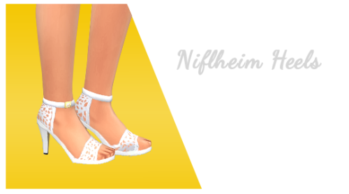stephanine-sims:Niflheim Heels~A few days ago, @mysteriousdane uploaded our FFXV x TS4 CC Collab pos