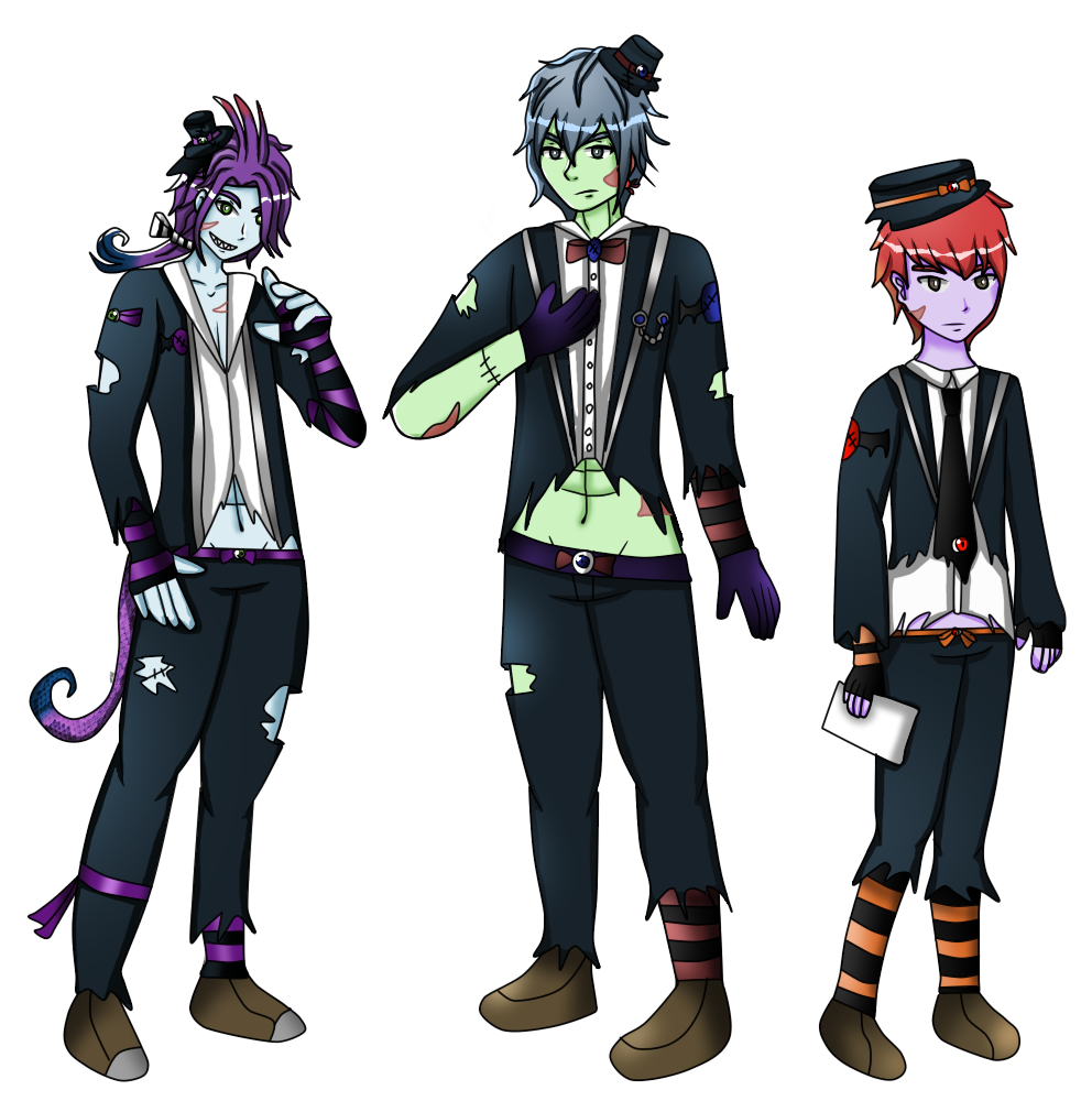 Too many ocs(tm) — And here is Monsvilles Halloween Theme: Zombies!