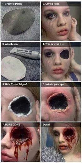 Nice sfx Makeup If anyone knows the source let me know.