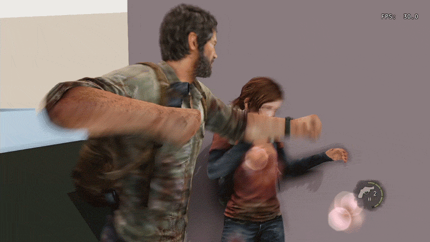 freakorama5:  I got an invincible Ellie into an endless cycle of punching.Looped