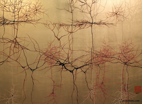 neurosciencestuff:You Wish Your Neurons Were This PrettyWhen Greg Dunn finished his Ph.D. in neurosc