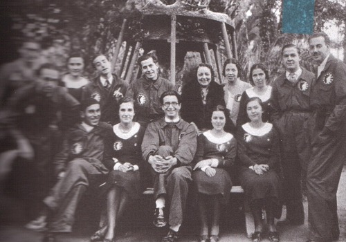 Grupo de teatro La Barraca, Huerto del Cura, Elche-Elx, 1933 [Archivo Familia Garrigues, Cátedra Ped