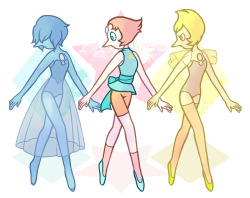 spashai:  a trio of pearls! (please don’t repost or remove my caption, thank you! also   credit to the show for the screenshots in the background shapes) 