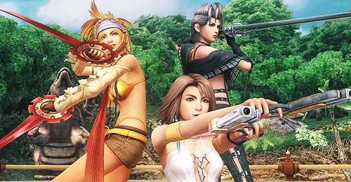 -ryan:  gamerspirit:  marvelicious-livejournal-blog: New YRP screenshots from Final Fantasy X-2 HD Remaster  and again because LOOK AT THEM  It’s showtime, girls.