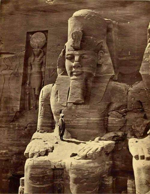 Temple of King Ramses II in Abu Simbel 1860