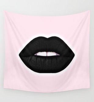 sosobored:Pink tapestries. Download here  You need the mesh for it to show up in your game, download