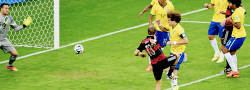  Brazil 1-7 Germany.  Thomas Muller 11’   Miroslav Klose 23’   Toni Kroos 24’   Toni Kroos 26’   Sami Khedira 29’   Andre Schurrle 69’   Andre Schurrle 79’   Oscar 90+’  
