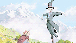 yakushis:   Howl’s Moving Castle + Blue Skies  