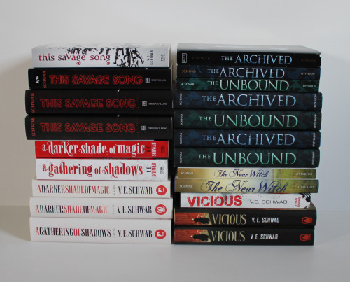 Book Collection #27 - Books by Victoria Schwab. Link will lead to my blog post, where I have more pi