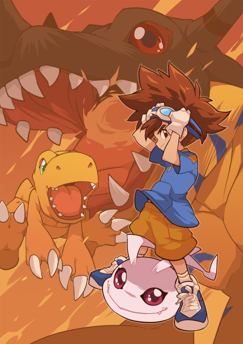 Digimon Adventure reboot/2020 is out today. The original was one of my fav childhood shows, also gog