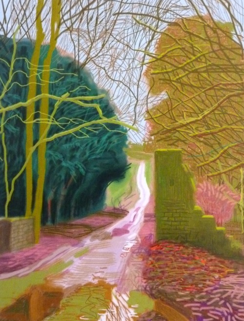 David Hockney (b. 1937, Bradford, Yorkshire, UK) - All except #3: The Arrival of Spring in Woldgate,