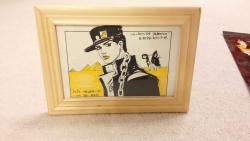 giogiomaula:New Jotaro illustration, by Araki. This portcard can be obtained when buying several Jojonium volumes in Japan.Jotaro looks younger and younger…