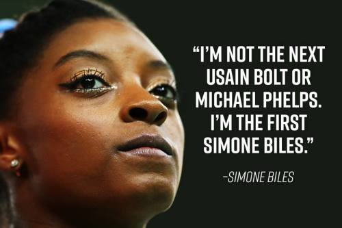 “Simone Biles had this to say after winning the gold in Rio Thursday”SourceCourage to Soar: A Body i