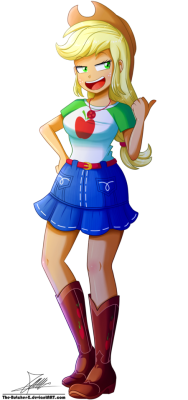 the-butcher-x: .:Applejack - EqG Style:.