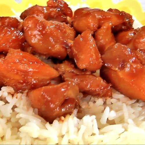 everybody-loves-to-eat:  requested photoset: bourbon chicken 