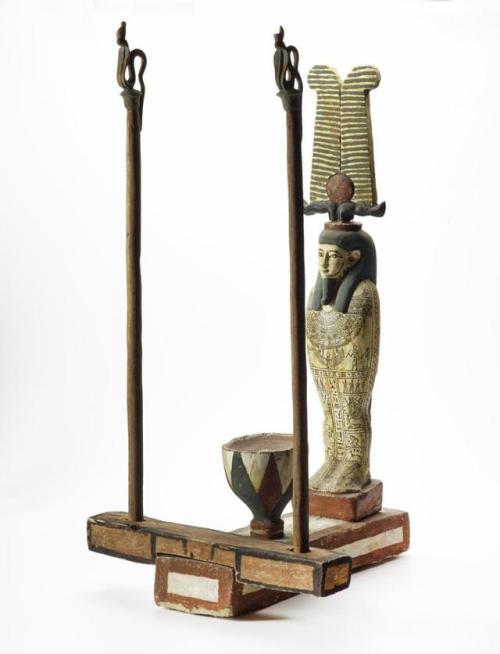 Painted wooden figure of the God Ptah-Sokar-Osiris 