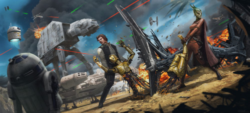 darthluminescent:Star Wars Art // by Adam Vehige