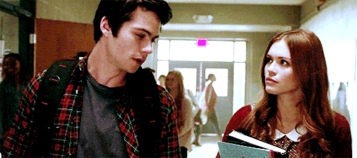 jones-jessica: Best of Stydia: Stiles and Lydia walking/sitting beside each other + color coordinati