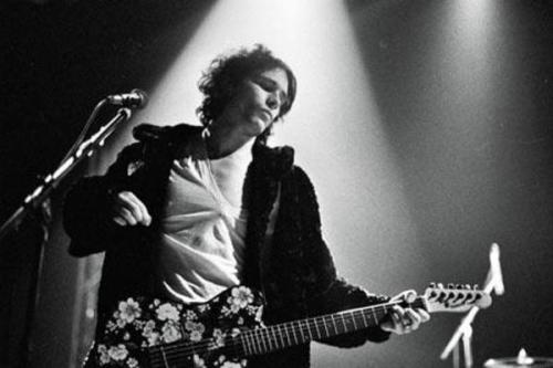 attheendofthelake:Jeff Buckley pictured with his flower Fender Telecaster Jeff acquired this guitar 