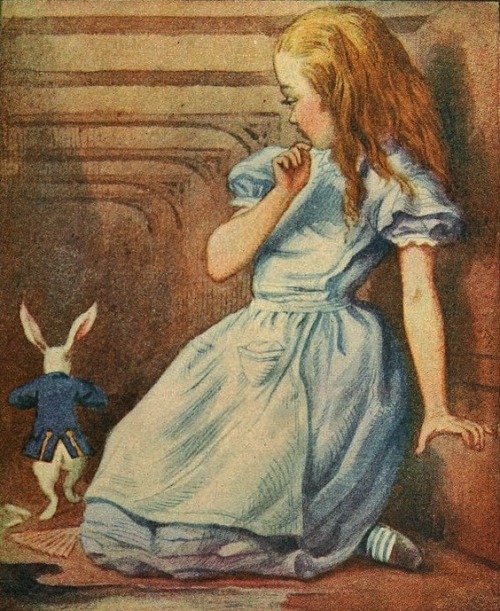 magictransistor:  Alice’s Adventures In Wonderland by Lewis Carril (Macmillan & Co.) First edition, 1866.  Sir John Tenniel (Harry G. Theaker colour-plates), Alice’s Adventures in Wonderland (Macmillan & Co.), London,  1911.